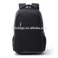 Heißer Verkauf Mode Schwarz Polyester Wasserdicht Laptop Rucksack